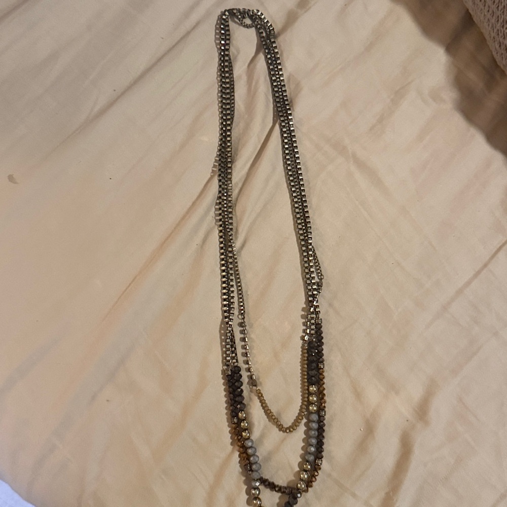 Brown tones long necklace from Buckle